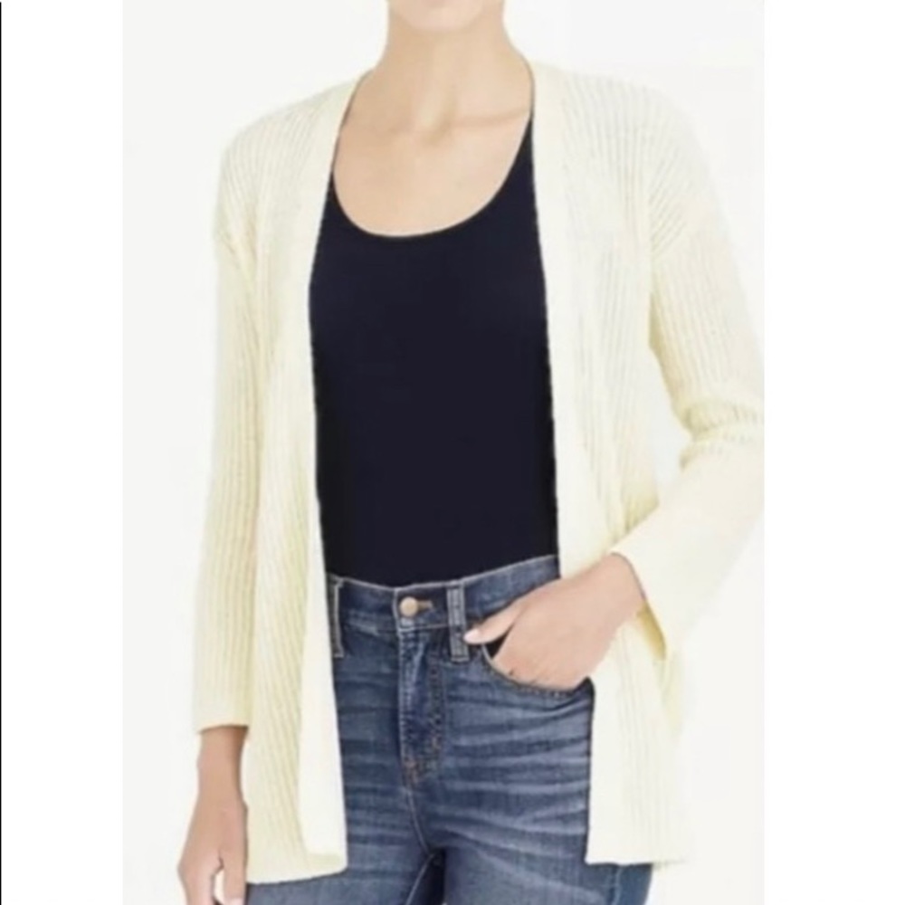 J. CREW Mercantile Open Knit Cardigan (Vintage Champagne)